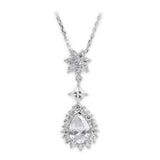 Sterling Silver Necklace With CZ