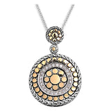 Sterling Silver Clear CZ Round Necklace