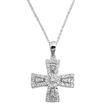 Load image into Gallery viewer, Sterling Silver Necklace With CZ