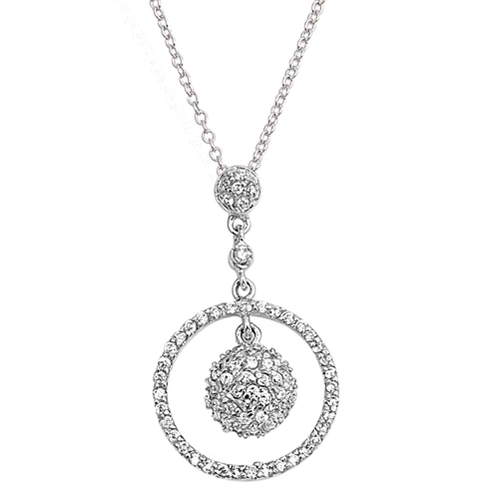 Sterling Silver Necklace With CZ