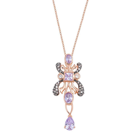 Sterling Silver Necklace With CZ