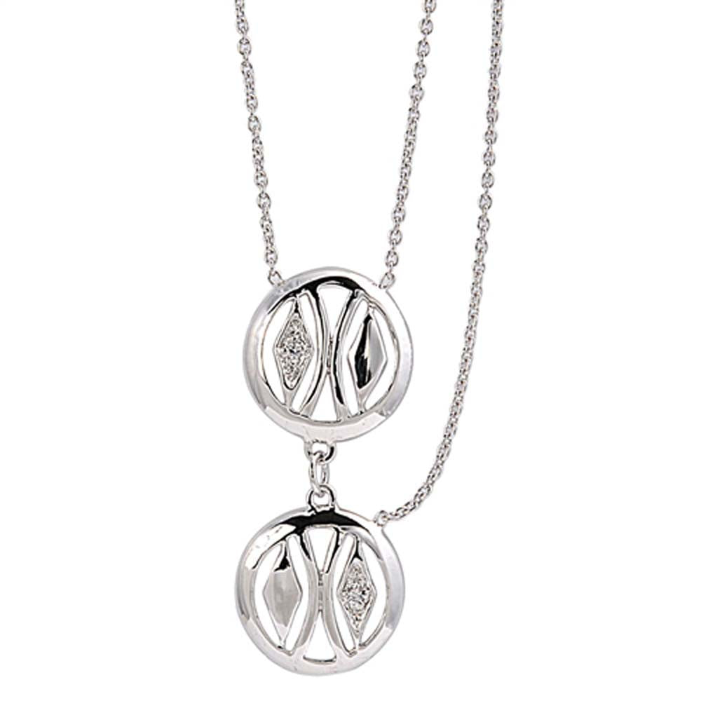 Sterling Silver Necklace With CZ