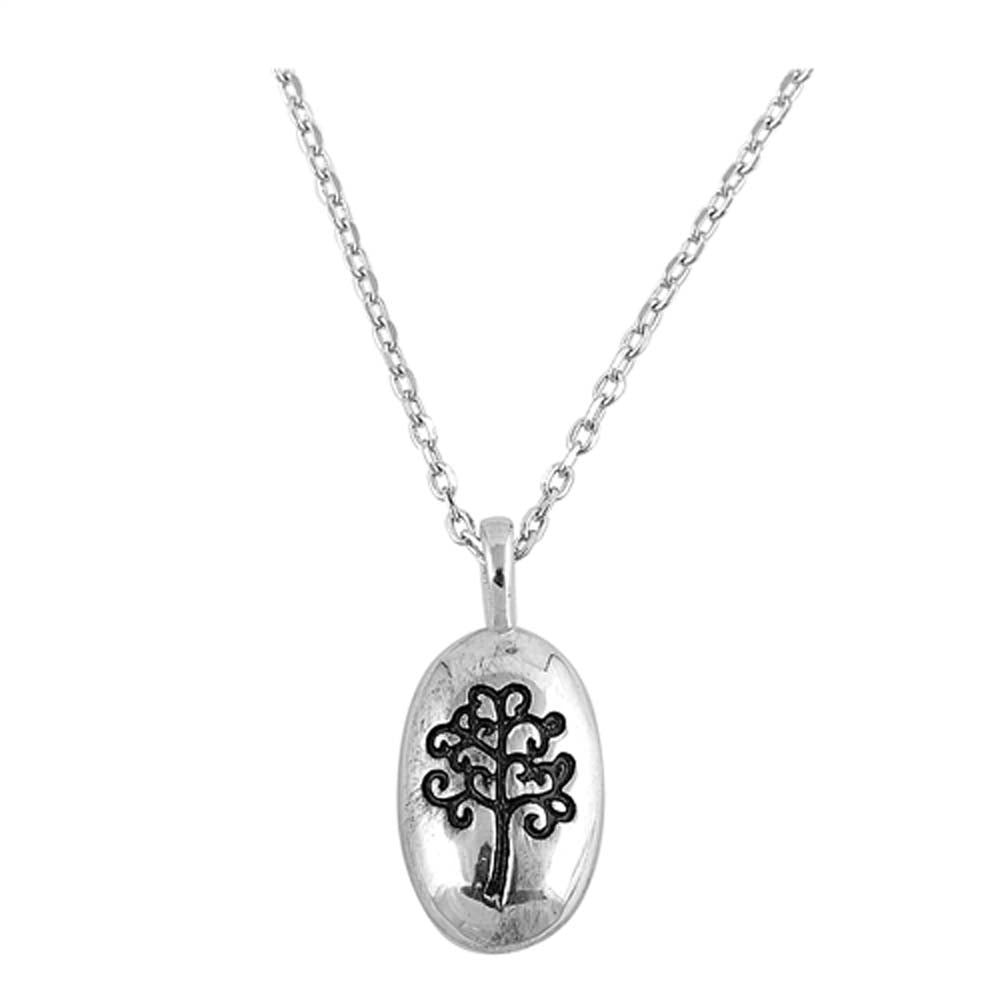 Sterling Silver Tree Of Life Necklace