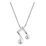 Sterling Silver Music Note Necklace