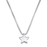 Sterling Silver Star Necklace-5mm