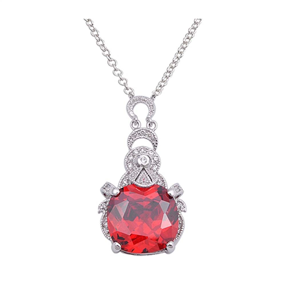 Sterling Silver Necklace With CZ