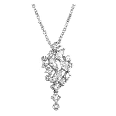 Sterling Silver Necklace With CZ