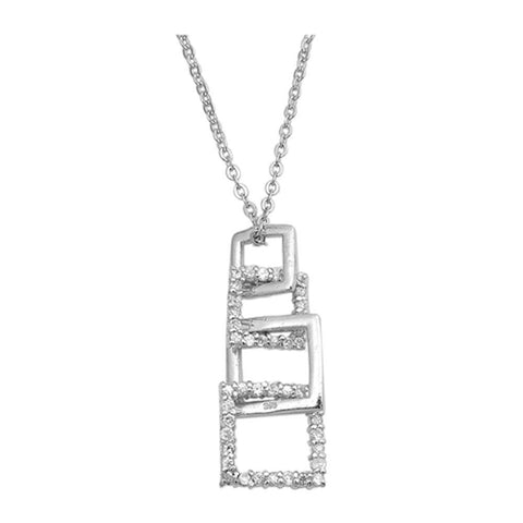 Sterling Silver Necklace With CZ