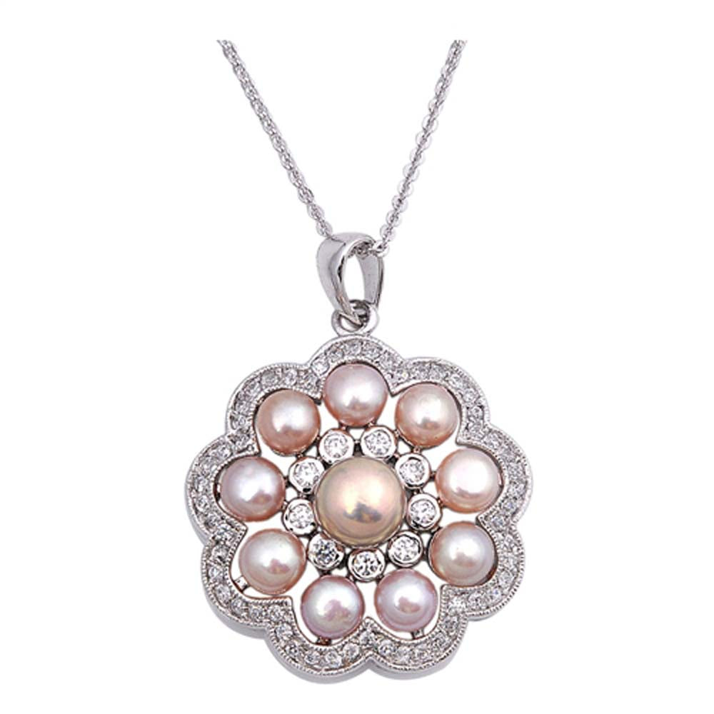 Sterling Silver Necklace With CZ