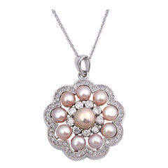 Sterling Silver Necklace With CZ