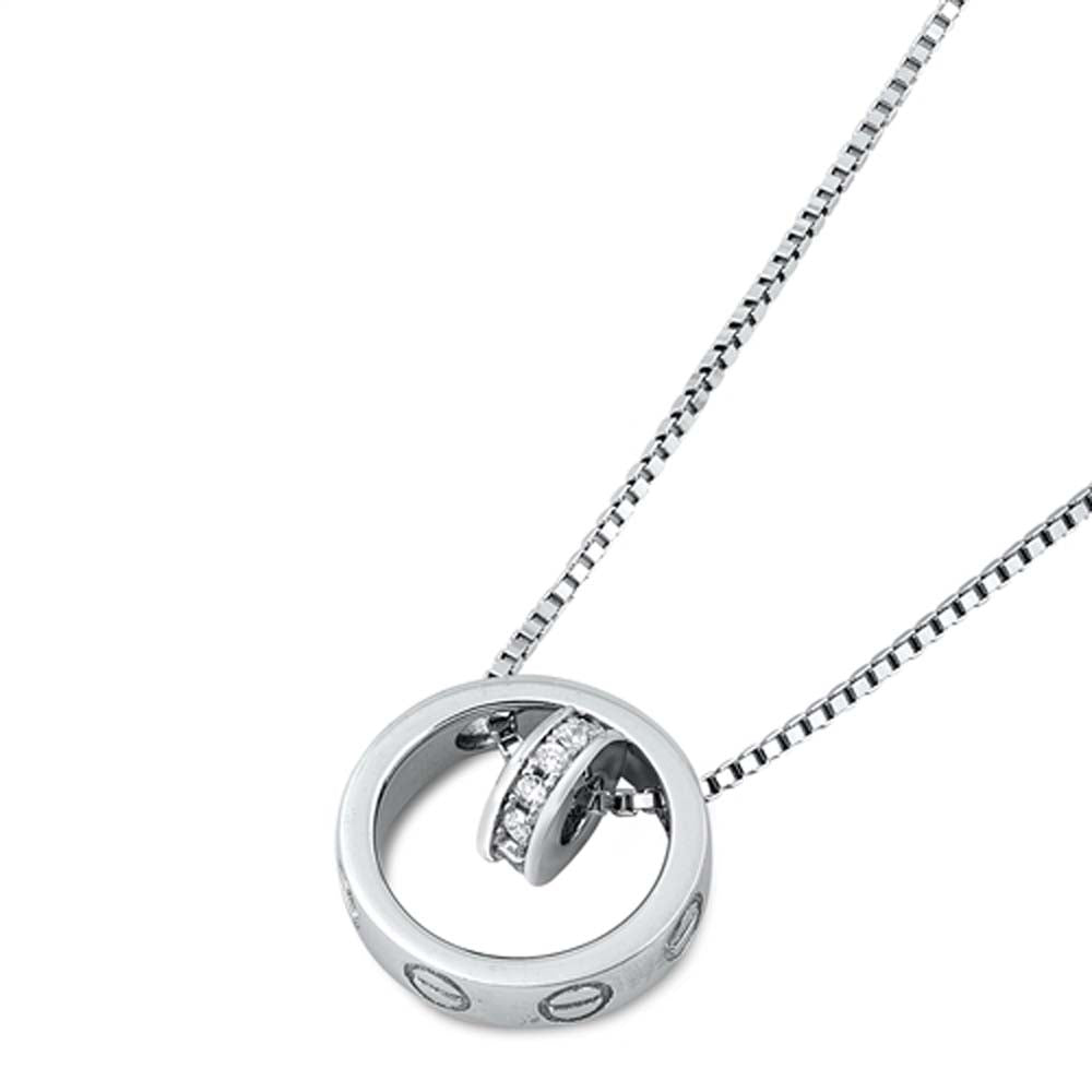 Sterling Silver Round Necklace