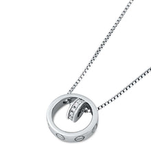 Load image into Gallery viewer, Sterling Silver Round Necklace