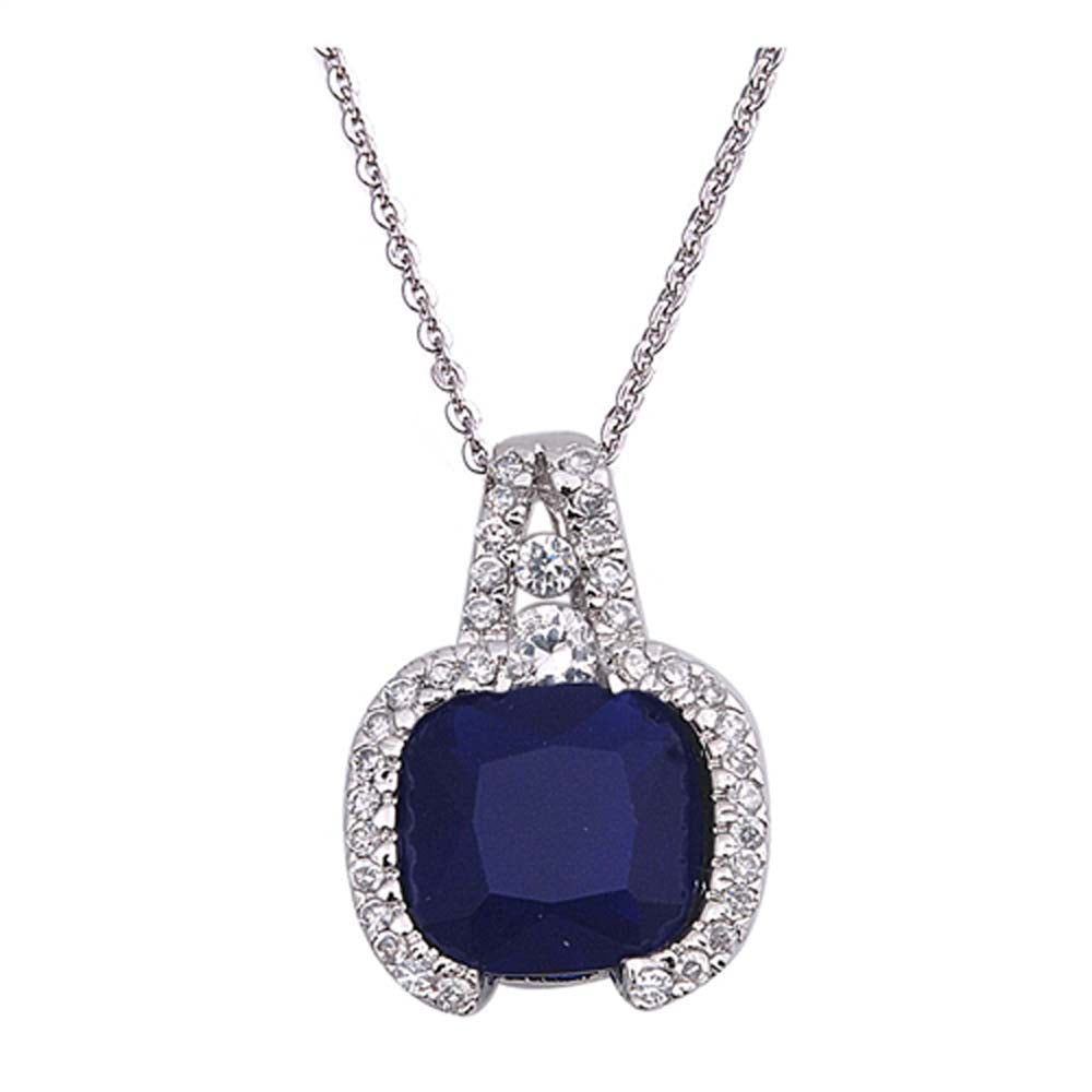 Sterling Silver Necklace With CZ