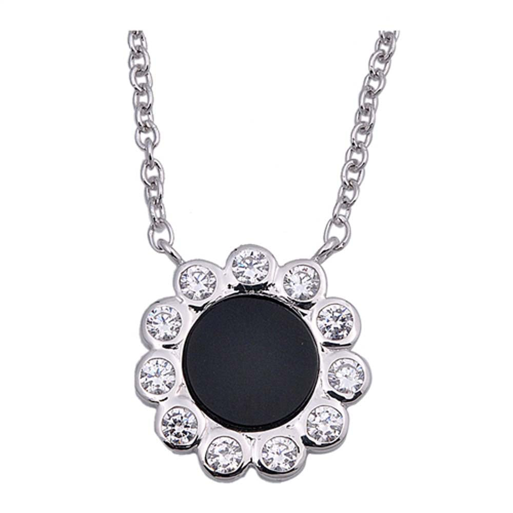 Sterling Silver Necklace With CZ