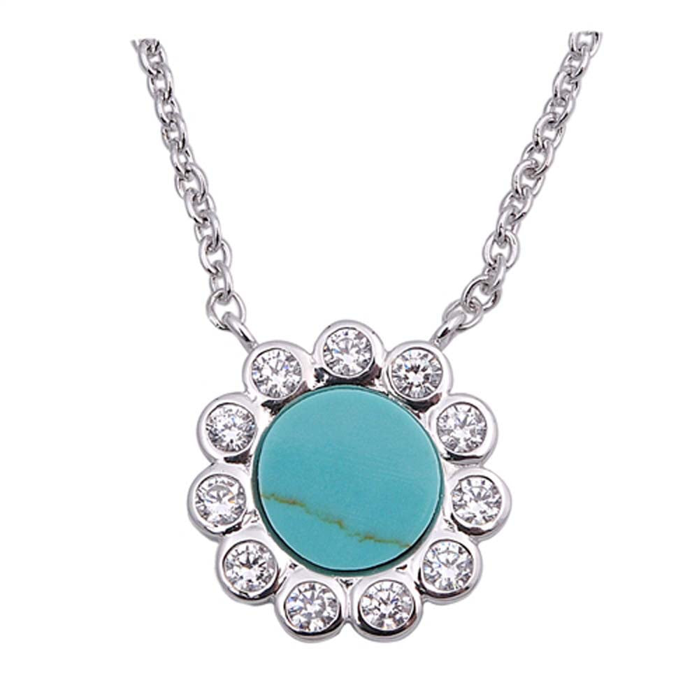 Sterling Silver Necklace With CZ