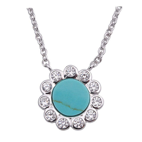 Sterling Silver Necklace With CZ