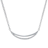 Sterling Silver Clear CZ Necklace