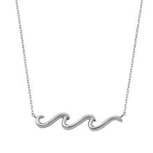 Load image into Gallery viewer, Sterling Silver Waves Necklace