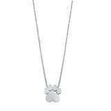 Sterling Silver Paw Print Necklace