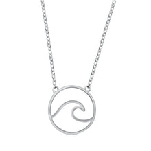 Load image into Gallery viewer, Sterling Silver Wave Necklace