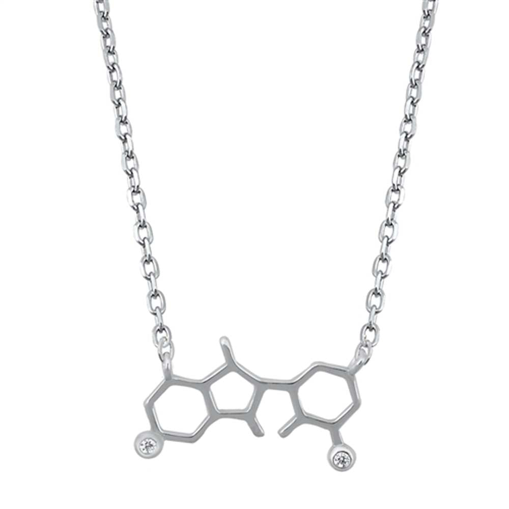 Sterling Silver Molecule Necklaces