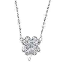 Load image into Gallery viewer, Sterling Silver Four Leaf Clover Necklaces