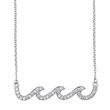 Load image into Gallery viewer, Sterling Silver Waves Necklace