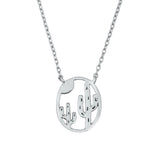 Sterling Silver Cacti Necklace