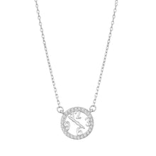 Load image into Gallery viewer, Sterling Silver Clock Necklace - silverdepot