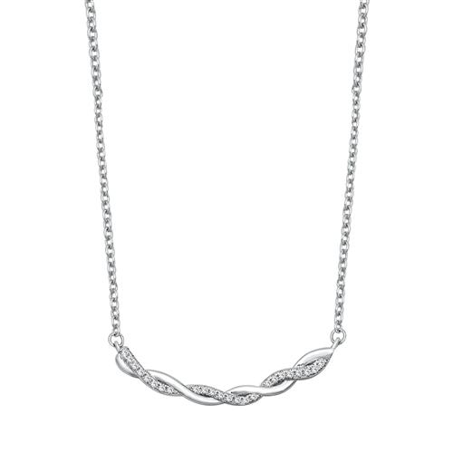 Sterling Silver CZ Necklace