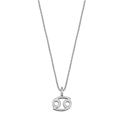 Sterling Silver Cancer Zodiac Necklace
