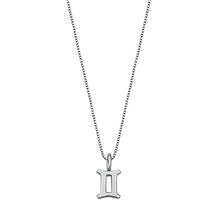 Load image into Gallery viewer, Sterling Silver Gemini Zodiac Necklace