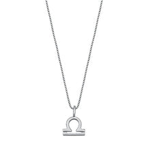 Load image into Gallery viewer, Sterling Silver Libra Zodiac Necklace