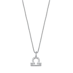 Sterling Silver Libra Zodiac Necklace