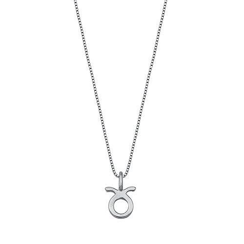 Sterling Silver Taurus Zodiac Necklace