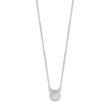 Load image into Gallery viewer, Sterling Silver Round Moonstone Necklace