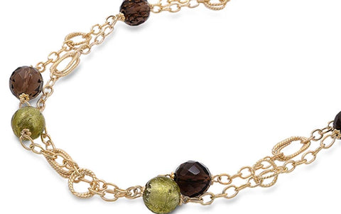 Sterling Silver Necklace With Stone