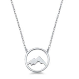 Sterling Silver Mountains Necklace