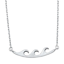 Load image into Gallery viewer, Sterling Silver Waves Necklace