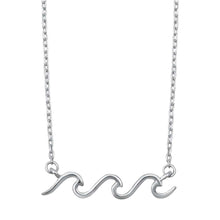 Load image into Gallery viewer, Sterling Silver Wave Necklace