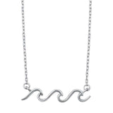 Sterling Silver Wave Necklace