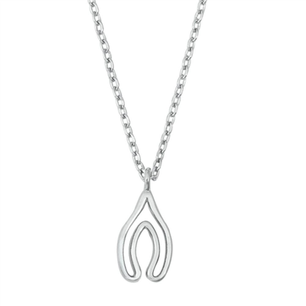 Sterling Silver Horseshoe Necklace - silverdepot