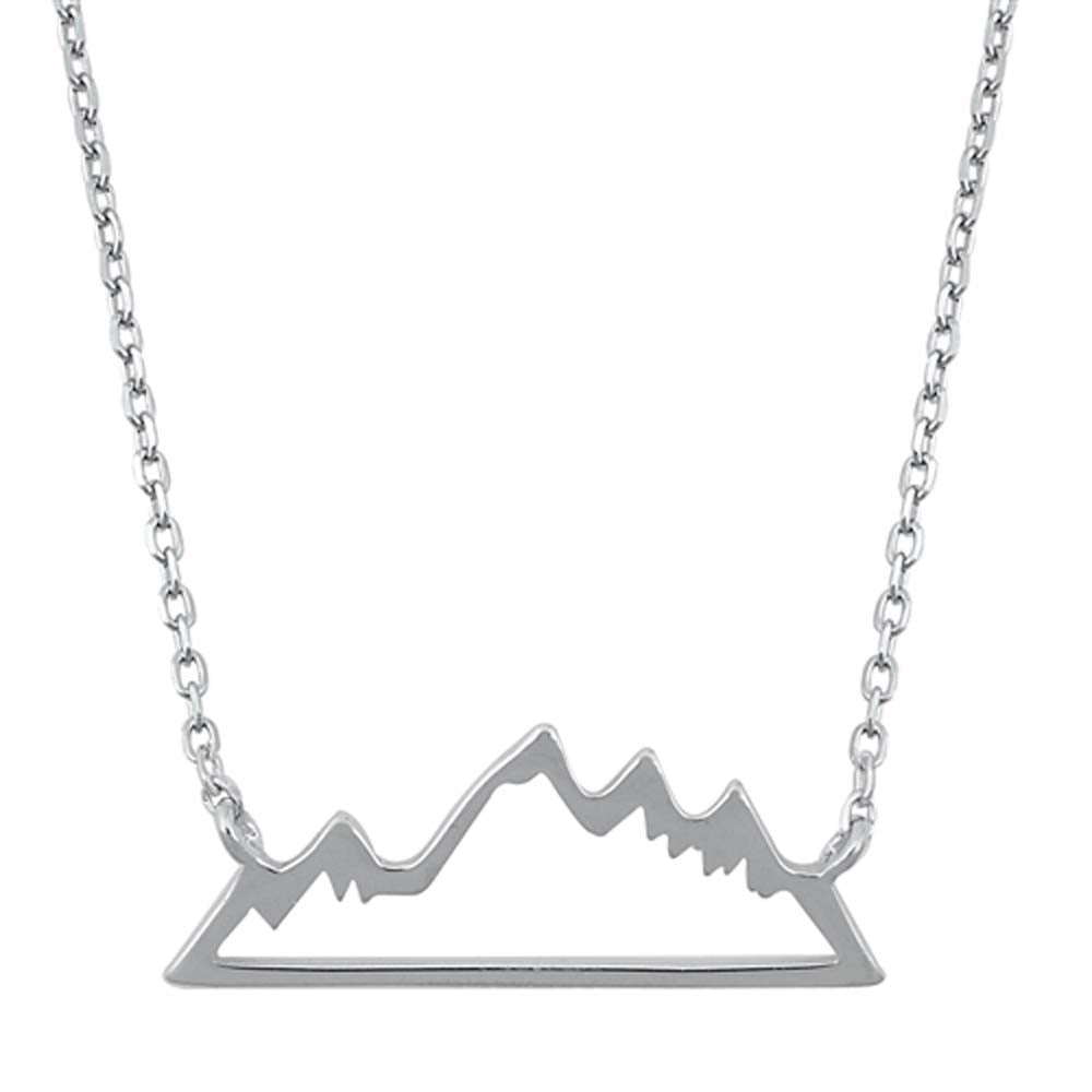 Sterling Silver Mountains Necklaces