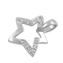 Load image into Gallery viewer, Sterling Silver Star Shaped CZ PendantAnd Pendant Height 17 mm