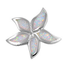 Load image into Gallery viewer, Sterling Silver Stylish Dragonfly with Pink Lab Opal and Three Clear CZ Stone PendantAnd Pendant Height of 22MM