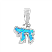 Load image into Gallery viewer, Sterling Silver Dog Shape Blue Lab Opal PendantAnd Pendant Height 10mm