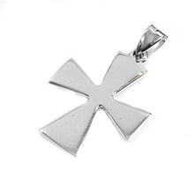 Load image into Gallery viewer, Sterling Silver Fancy Plain Cross PendantAnd Pendant Height 32mm