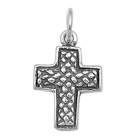 Sterling Silver Cross Pendant Shape PendantAndHeight 15mm