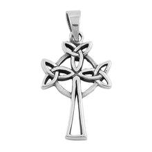 Load image into Gallery viewer, Sterling Silver Cross Shape PendantAndHeight 32mm