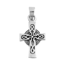 Load image into Gallery viewer, Sterling Silver Cross Shape PendantAndHeight 24mm